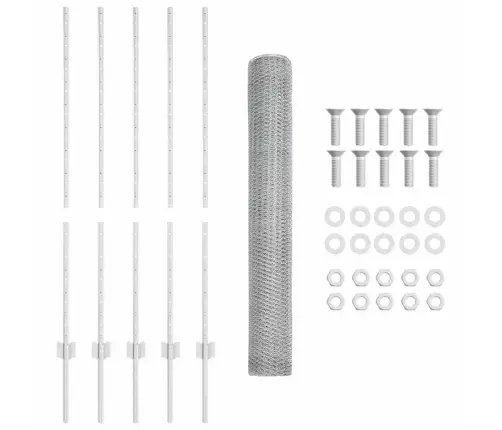 Tvora Ir Stulpas Sidabro 1,2 X 10 M Plienas