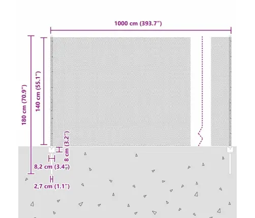 Tvora Ir Stulpas Sidabro 1,4 X 10 M Plienas