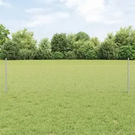 Žogs Un Stabi Sudraba 0,5 X 25 M Tērauds Vidaxl