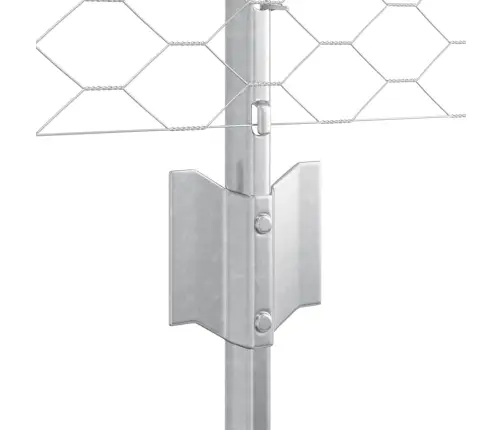 Aed Koos Postidega Hõbedane 0.5 X 25 M Teras