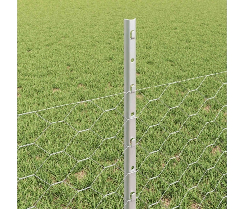 Tvora Su Stulpais Sidabro 0.5 X 25 M Plienas