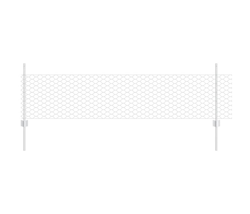 Tvora Su Stulpais Sidabro 0.5 X 25 M Plienas