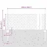 Aed Koos Postidega Hõbedane 0.5 X 25 M Teras