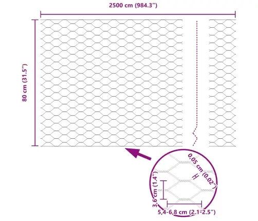 Žoga Stabi 11 Gab U-Kanāls 80 Cm Galvanizēts Tērauds Vidaxl