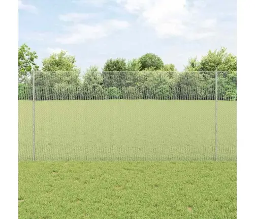 Tvora Su Stulpais Sidabro 1.2 X 25 M Plienas