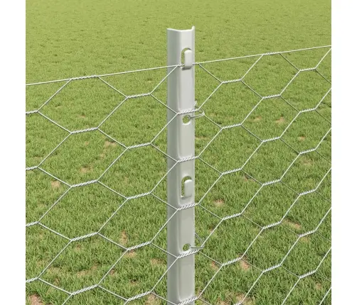 Tvora Su Stulpais Sidabro 1,2 X 25 M Plienas