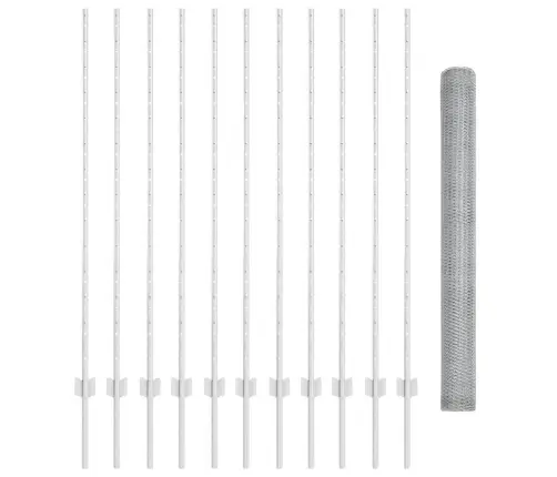 Žoga Statņi 22 Gab U-Kanāls 140 Cm Galvanizēts Tērauds Vidaxl Žoga Statņi 22 Gab U-Kanāls 140 Cm Galvanizēts Tērauds Vidaxl