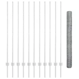 Žogs Ar Stabiem. Sudraba 1.4 X 25 M Tērauds Vidaxl