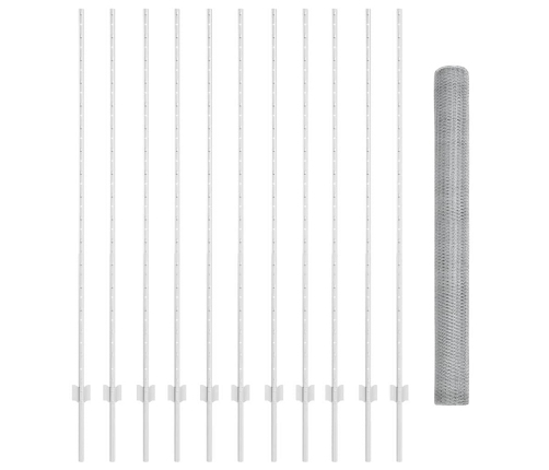 Tvora Su Stulpais Sidabro 1.5 X 25 M Plienas