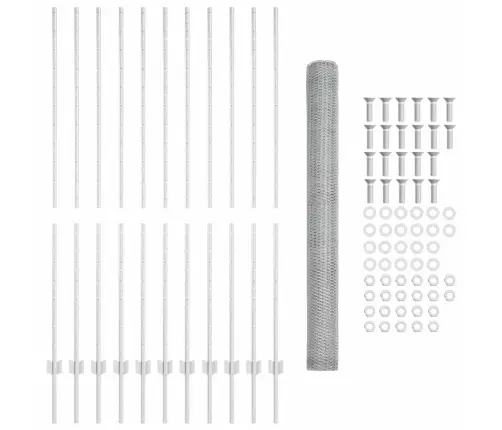 Žoga Stabi 22 Gab. U-Kanāls 160 Cm Galvanizēts Tērauds Vidaxl