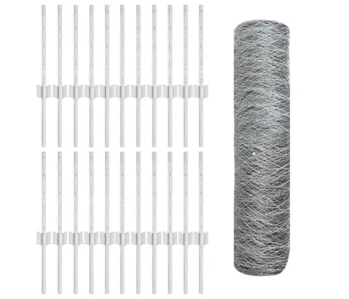 Aed Koos Postiga Hõbedane 0,4 X 50 M Teras