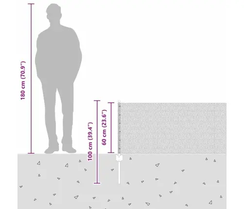 Tvora Su Stulpais Sidabro 0.6 X 50 M Plienas
