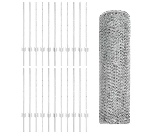 Žogu Stabi 11 Gab U-Kanāls 80 Cm Cinkots Tērauds Vidaxl
