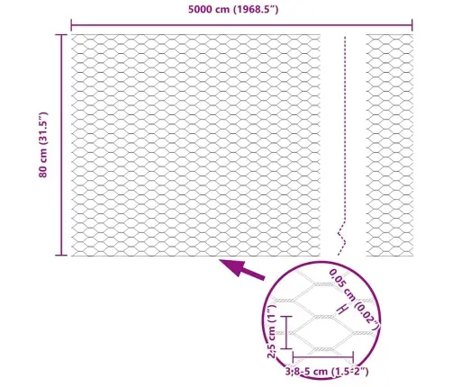 Žoga Stabi 11 Gab. U Formas Kanāls 80 Cm Cinkots Tērauds Vidaxl