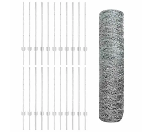 Tvora Su Stulpais Sidabro 0.8 X 50 M Plienas