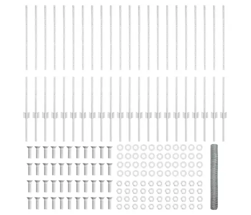 Žoga Stabi 22 Gab. U-Kanāls 120 Cm Cinkots Tērauds Vidaxl