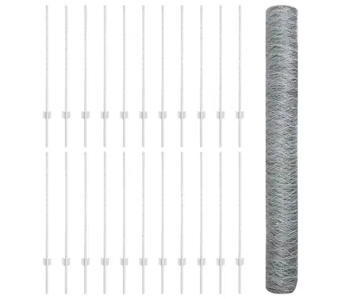 Žoga Stabi 10 Gab U-Kanāls 140 Cm Galvanizēts Tērauds Vidaxl