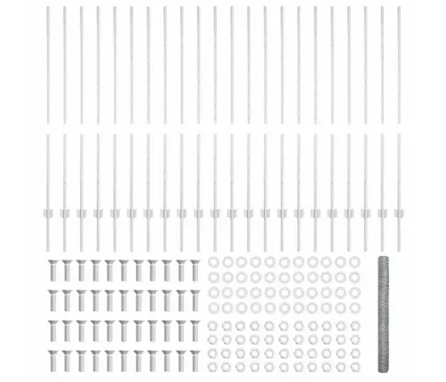 Aed Koos Postiga Hõbedane 1,4 X 50 M Teras