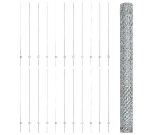 Žoga Stabi 22 Gab U-Kanāls 160 Cm Galvanizēts Tērauds Vidaxl