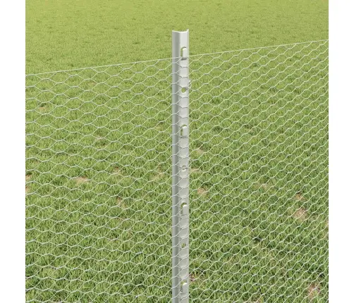 Tvora Su Stulpais Sidabro 0.8 X 100 M Plienas