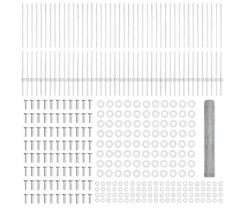 Žogu Stabi 22 Gab U-Kanāls 120 Cm Cinkota Tērauda Vidaxl