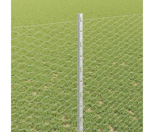 Žogu Stabi 22 Gab. U-Kanāls 140 Cm Galvanizēts Tērauds Vidaxl