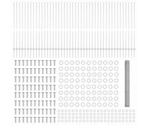 Žogu Stabi 22 Gab. U-Kanāls 140 Cm Galvanizēts Tērauds Vidaxl