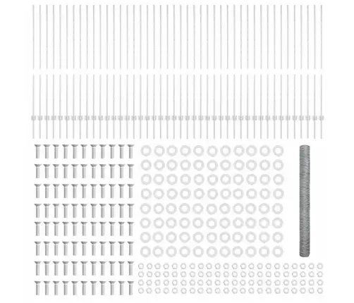Žoga Stabi 22 Gab U-Kanāls 140 Cm Galvanizēta Tērauda Vidaxl