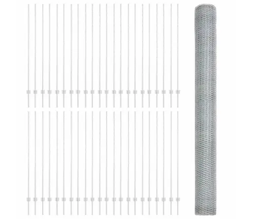 Žoga Stabi 22 Gab U-Kanāls 150 Cm Galvanizēts Tērauds Vidaxl