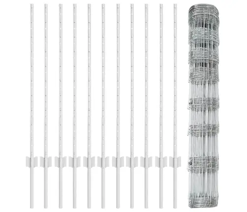 Žoga Stabi 22 Gab. U-Kanāla 100 Cm Galvanizēta Tērauda Vidaxl