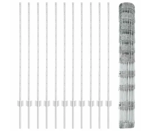 Žogu Stabi 22 Gab U-Kanāls 120 Cm Cinkots Tērauds Vidaxl