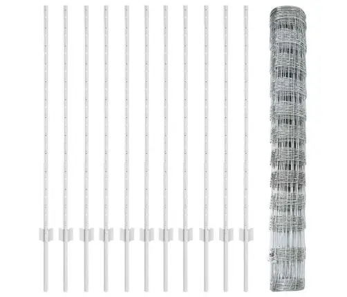 Aed Koos Postidega Hõbedane 1.2 X 25 M Teras