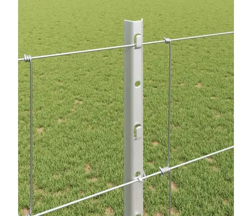 Žogu Stabi 22 Gab. U-Kanāls 120 Cm Cinkots Tērauds Vidaxl