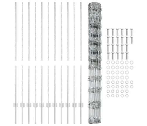 Žogu Stabi 22 Gab. U-Kanāls 140 Cm Galvanizēts Tērauds Vidaxl