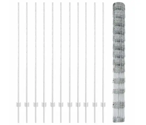 Tvora Su Stulpais Sidabro 1,5 X 25 M Plienas