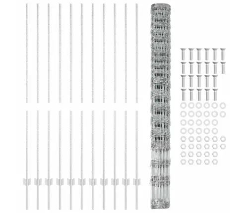 Žogu Stabi 22 Gab. U-Kanāls 160 Cm Galvanizēts Tērauds Vidaxl Žogu Stabi 22 Gab. U-Kanāls 160 Cm Galvanizēts Tērauds Vidaxl