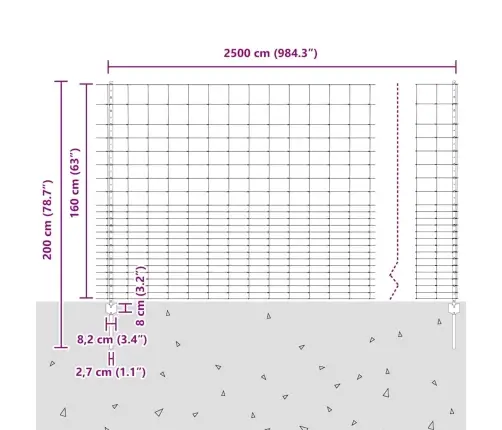Žoga Stabi 22 Gab U-Kanāls 160 Cm Cinkots Tērauds Vidaxl