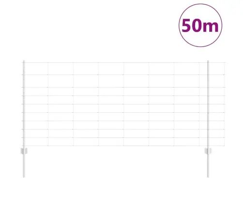 Tvora Su Stulpais Sidabro 1 X 50 M Plienas