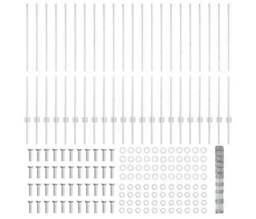 Žoga Stabi 22 Gab. U-Kanelē 120 Cm Cinkots Tērauds Vidaxl