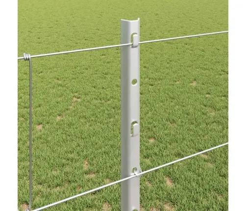 Žogu Stabi 22 Gab. U-Kanāls 120 Cm Cinkots Tērauds Vidaxl