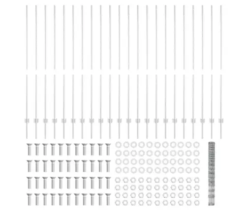 Žoga Stabi 22 Gab U-Kanāls 150 Cm Galvanizēts Tērauds Vidaxl