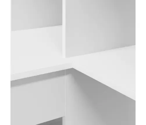 Kampinis Rašomasis Stalas Balta 101,5 X 149,5 X 149,5 Cm