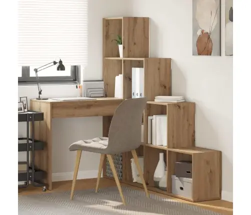 Stūra Rakstāmgalds Amatnieku Ozola 101.5 X 149.5 X 149.5 Cm Vidaxl