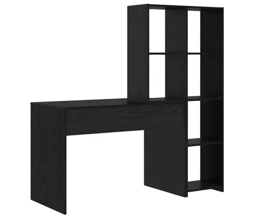 Galds Melns Ozols 138.5 X 55 X 143 Cm Inženierijas Koks Vidaxl