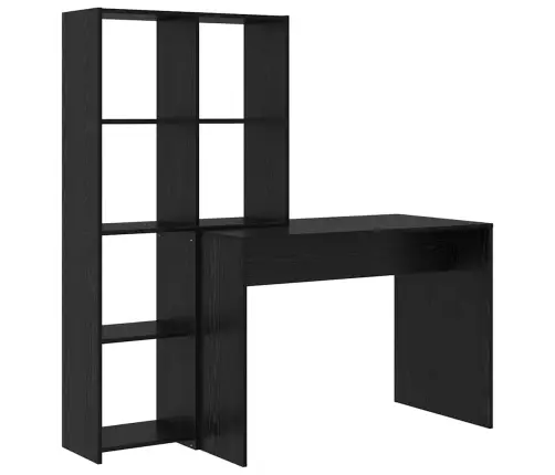 Galds Melns Ozols 138.5 X 55 X 143 Cm Inženierijas Koks Vidaxl
