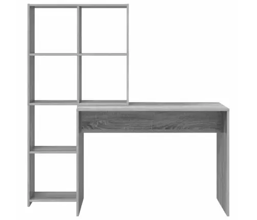 Galds Ar Plauktu Ar Uzglabāšanu Pelēka Sonomas Ozola 138.5 X 55 X 143 Cm Vidaxl Galds Ar Plauktu Ar Uzglabāšanu Pelēka Sonomas Ozola 138.5 X 55 X 143 Cm Vidaxl
