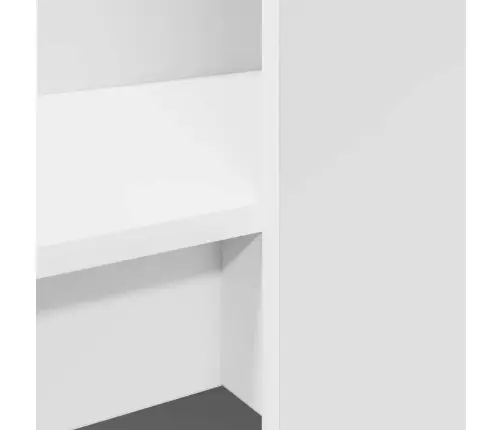 Galds Balts 122 X 67 X 145 Cm Inženieru Koks Un Šķembu Plāksne Vidaxl