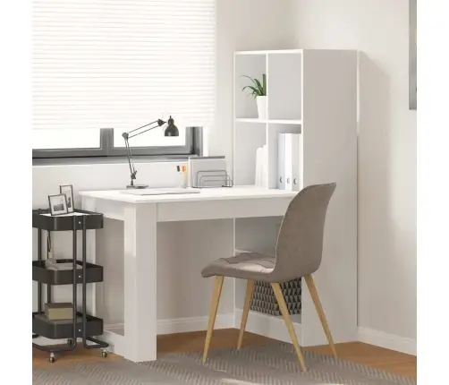 Galds Balts 122 X 67 X 145 Cm Inženieru Koks Un Šķembu Plāksne Vidaxl