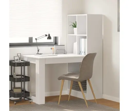 Galds Balts 122 X 67 X 145 Cm Inženieru Koks Un Šķembu Plāksne Vidaxl