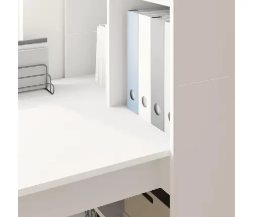 Galds Balts 122 X 67 X 145 Cm Inženieru Koks Un Šķembu Plāksne Vidaxl